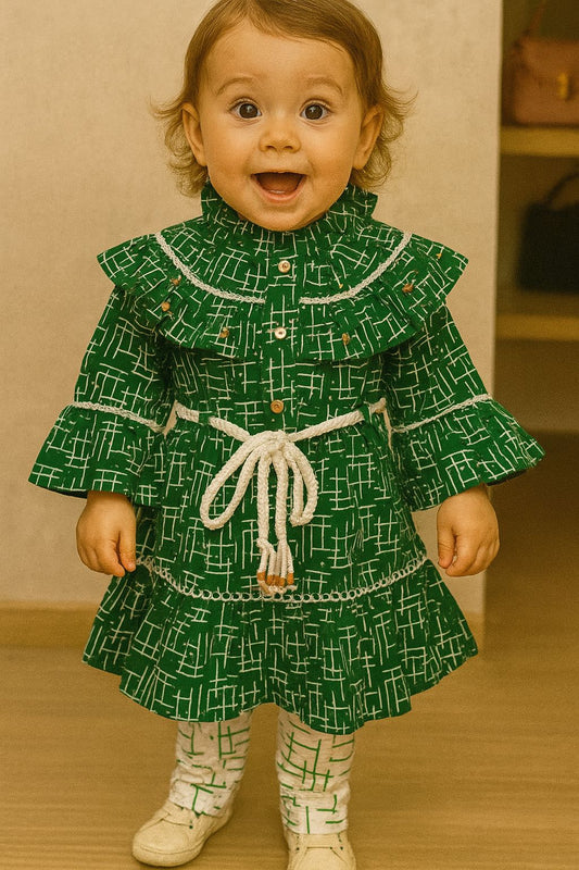 Azadi Green Baby Suit – Festive 14 August Edition