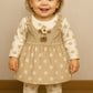 Peach Polka Dot Baby Girl Dress Set – 2 Piece