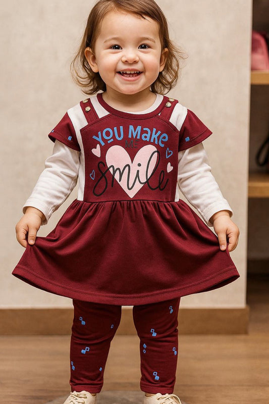 You Make Me Smile – Baby Girl 2-Piece Casual Set