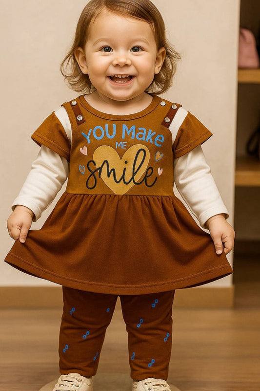 You Make Me Smile – Baby Girl 2-Piece Casual Set