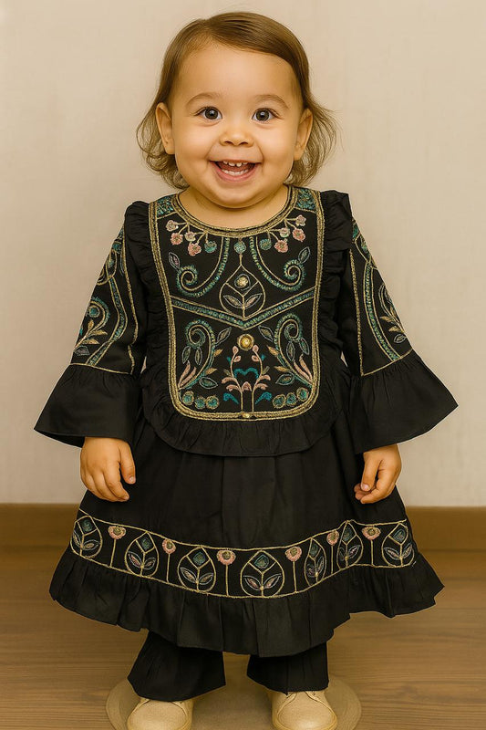 Embroidered Frock Suit for Baby Girls1