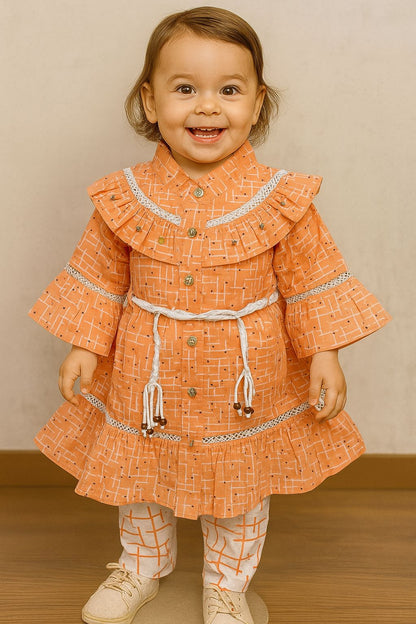 Little Blossom – Premium Baby Girl Frock & Trouser Combo